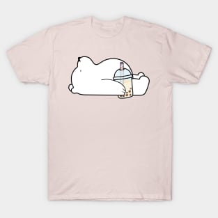 Little Bear Chilling with it's Boba Tea T-Shirt